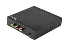 StarTech.com HDMI to RCA Converter Box with Audio - Composite Video Adapter - NTSC/PAL - 1080p (HD2VID2) - video transformer - sort