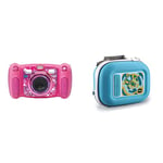 VTech 507153 Kidizoom Duo 5.0, Pink & Kidizoom Camera Case, Portable Hard Case for Children, Accessories for Kids Digital Camera, Suitable for Girls and Boys from 3, 4, 5+ Year Olds, Blue