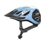 ABUS Casque de ville Urban-I 3.0 ACE - casque de vélo sportif avec feu arrière LED, visière rallongée et fermeture magnétique - pour hommes et femmes - bleu, taille L