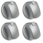 Genuine Hotpoint Indesit Oven Cooker Gas Knob Control Switch Inox (4 Pack)