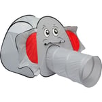 LittleTom Tente de Jeu pop up pour enfants Maison Jouet éléphant JUMBO | incl tunnel + pratique étui le garder / transporter| léger id...
