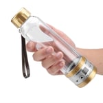 12V / 24V 75W 280ml Car Electric Kettle Travel Tea Mug Water Heating Cup Bottle with Cup Holder(Gold)