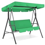 Miaoxin Swing Cover Set Replacement Canopy for Swing Seat 2 & 3 Seater Sizes Hammock Cover Top Garden Outdoor UV-resistant Waterproof