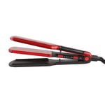 YUYAXAF Thermostatic Hair straightener Straight corn plate two-in-one curler Antiscalding, Red