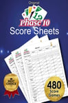 Original Phase 10 Score Sheets 120 Page Travel Size Score Pads for Scorekeepi...