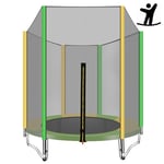 LXXTI Trampolines for Kids, 5 Ft Trampoline Combo Bounce Jump Trampoline for Kids Outdoor, Trampoline with Safety Enclosure Net Spring Pad
