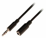 3m Metre 3.5mm Stereo Jack Headphone Extension Cable Aux Audio Lead - Black