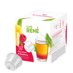 Café René Lemon & Raspberry Tea till Dolce Gusto. 16 kapslar
