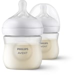 Philips Avent Natural Response Baby Bottle sutteflaske 0 m+ 2x125 ml