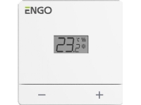 Engo trådbunden temperaturregulator, vit nätanslutning 230V EASY230W