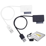 Lecteur cd-rom pour ordinateur portable SATA vers câble USB dernière troisième génération 6P + 7P SATA vers USB2.0 câble pour lecteur DVD/COMBAO/graveur DVD