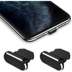 Dammplugg för iPhone 14/14 Plus/14 Pro Max/13/12 Pro/12/12mini/11/11Pro/SE/X/XR/XS, 2-pack bärbar dammplugg med väska Anti-förlustklämma Skydd av