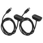 2 Pk Type-C Charging Cables Fitbit Luxe Repair Faulty Charger Cord Clip Tracker