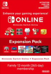 Nintendo Switch Online + Expansion Pack (Family Membership)
