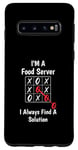 Coque pour Galaxy S10 Je suis un serveur de nourriture Je trouve une solution