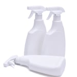 500ml Empty Spray Bottle White Plastic Liquid Dispenser Shampoo
