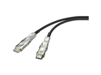 SpeaKa Professional SP-9538584, 50 m, HDMI Type D (Mikro), HDMI Type D (Mikro), Audio Return Channel (ARC), Sølv, Sort