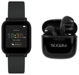 Tikkers Teen Series 10 Black Smart Watch and Earbud Set One Size