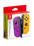 Nintendo Switch Joy-Con Controller Twin Pack, Wireless, Rechargeable - Neon Purple / Neon Orange