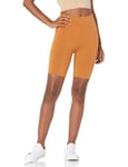 The Drop Jeannie Short cycliste, taille haute, longueur mi-cuisses pour Femme, Adobe, 3XL Grande taille