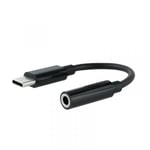Adaptateur USB C vers Jack 3.5 mm NANOCABLE 10.24.1205 Noir