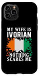 Coque pour iPhone 11 Pro Drapeau Côte d'Ivoire « My Wife Is Ivorian Nothing Scares Me »
