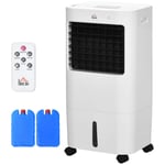 3 i 1 mobil luftkonditionering med luftfuktning vattenkylning 15L 60° oscillerande luftkonditionering 65W luftkylare med 8h time