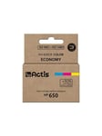 Actis standard KH-650CR - colour (cyan magenta yellow) - remanufactured - ink cartridge (alternative for: HP 650 HP CZ102AE) - Mustepatruuna Syaani, Magenta, Keltainen