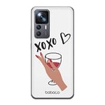 Babaco ERT GROUP mobile phone case for Xiaomi 12T/12T pro/K50 Ultra original and officially Licensed pattern XOXO 001 optimally adapted to the shape of the mobile phone, partially transparent