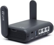 MONDODIGITALE-Usb Axt1800 (Slate Ax) Routeur Wifi 6 Pour La Maison Et Les Voyages, Router Ax1800 Mbps Bi-Bande, Répéteur Extérieur, 3 Ports Gigabit, Vpn, Wpa3, Ipv6, Mu-Mimo, Ofdma