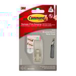 3M Command Liten metallkrok i borstat nickel