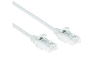 ACT White 0.15 meter LSZH U/UTP CAT6 datacenter slimline patch cable snagless with RJ45 connectors