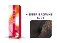 Wella Professionals, Color Touch, Ammonia-Free, Semi-Permanent Hair Dye, 5/71 Light Chestnut Ash Brown, 60 ml