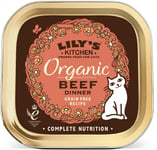 Lily's Kitchen Adult Organic Beef Dinner Complete Wet Cat Food 19 X 85