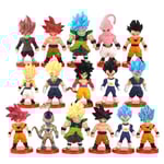 21 Styles Dragon Ball Z Son Goku Kakarotto Vegeta Trunks Majin Buu Frieza Saiyan Pvc Figurines Modèle Jouets