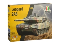 Italeri Leopard 2A6, 1:35, Monteringssats, Stridsvagn, Leopard 2A6, Alla kön, 70-talet