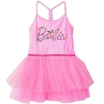 Official Licensed Barbie Girls Dress with Tulle Summer Casual Wear