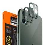 Spigen, 2Pack, iPhone 11 Pro/iPhone 11 Pro Max Camera Lens Protector Midnight Green, 9H Hardness, Case Friendly, Anti-Scratch, Tempered Glass iPhone 11 Pro / 11 Pro Max Camera Lens Protector