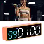 Fitness Timer Klocka Stor LED Digital Anti-Vertigo Display Träning Intervall Timer för Hem Garage Skola Grön och Vit
