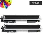 2x Toner Compatible HP Color LaserJet Pro MFP M176N CF350A imprimante laser Cartouche