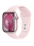 Apple Watch Series 9 (Gps), 41Mm Pink Aluminium Case With Light Pink Sport Band