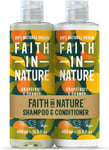 Faith in Nature Natural Grapefruit & Orange Shampoo and Conditioner Set, Invigor