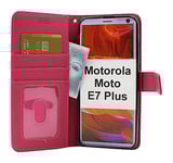 New Standcase Wallet Motorola Moto E7 Plus (Hotpink)
