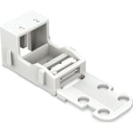 10 st Fästadapter för 2-ledarterminaler Wago 221 – 4 mm², vit