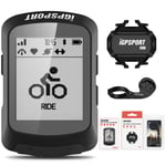 iGPSPORT iGS520 Bicycle Computer ANT+ Wireless Multi-Language Cycling Computer GPS Bike Computer combo pack with Heart Rate monitor bike mount Cadence Speed Sensor (Combo 2)