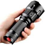 Crea - Led Flashlight Torch 3300 Lumens Super Large Torch Torch Ultra Powerful Tactical Military Torch Adjustable Zoomable Waterproof Torch