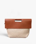 The Case Factory Classy Bag Jute Leather Vegetable Tanned Brun
