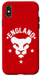 Coque pour iPhone X/XS Ballon de football Euro Lioness Stars d'Angleterre