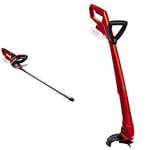 Einhell GE-CH 1846 Li-Solo Power X-Change Cordless Hedge Trimmer & GC-CT 18/24 Li P-Solo Power X-Change Cordless Grass Trimmer - Supplied without Battery and Charger