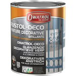 Owatrol - Peinture décorative antirouille rustol deco micace DB702 Grey 0.75 litre - DB702 Grey
